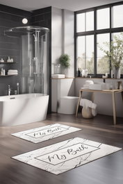 Mijölnir Juego de alfombrillas de baño CT-5284 de 2 piezas, Multicolor